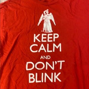 Keep Calm and Don’t Blink Dr. Who t-shirt L